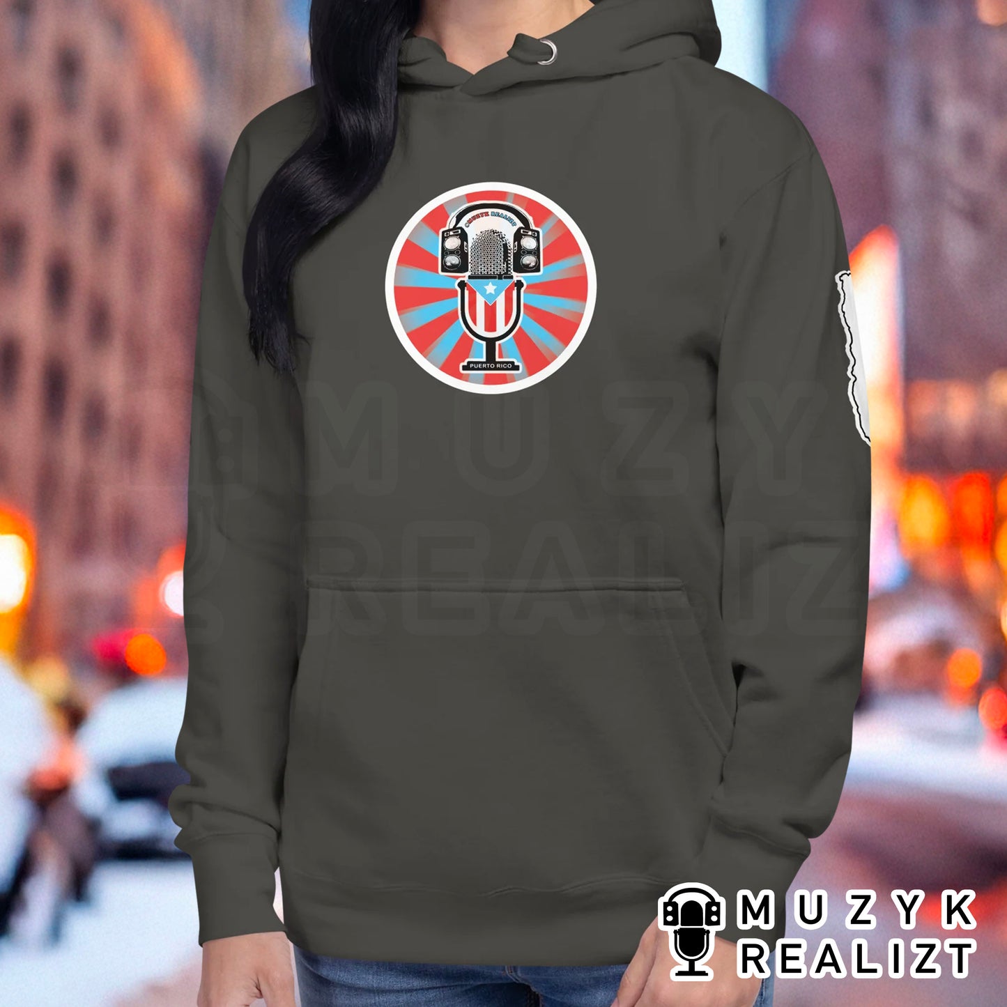 Feedback Mic Puerto Rico Unisex Hoodie