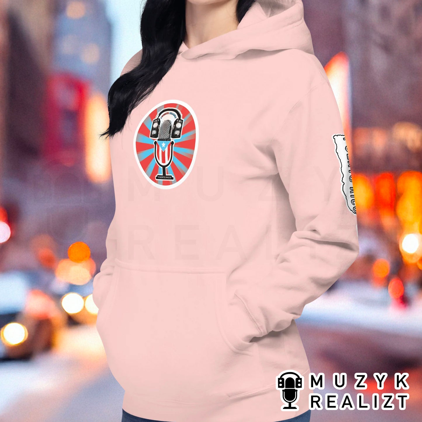 Feedback Mic Puerto Rico Unisex Hoodie