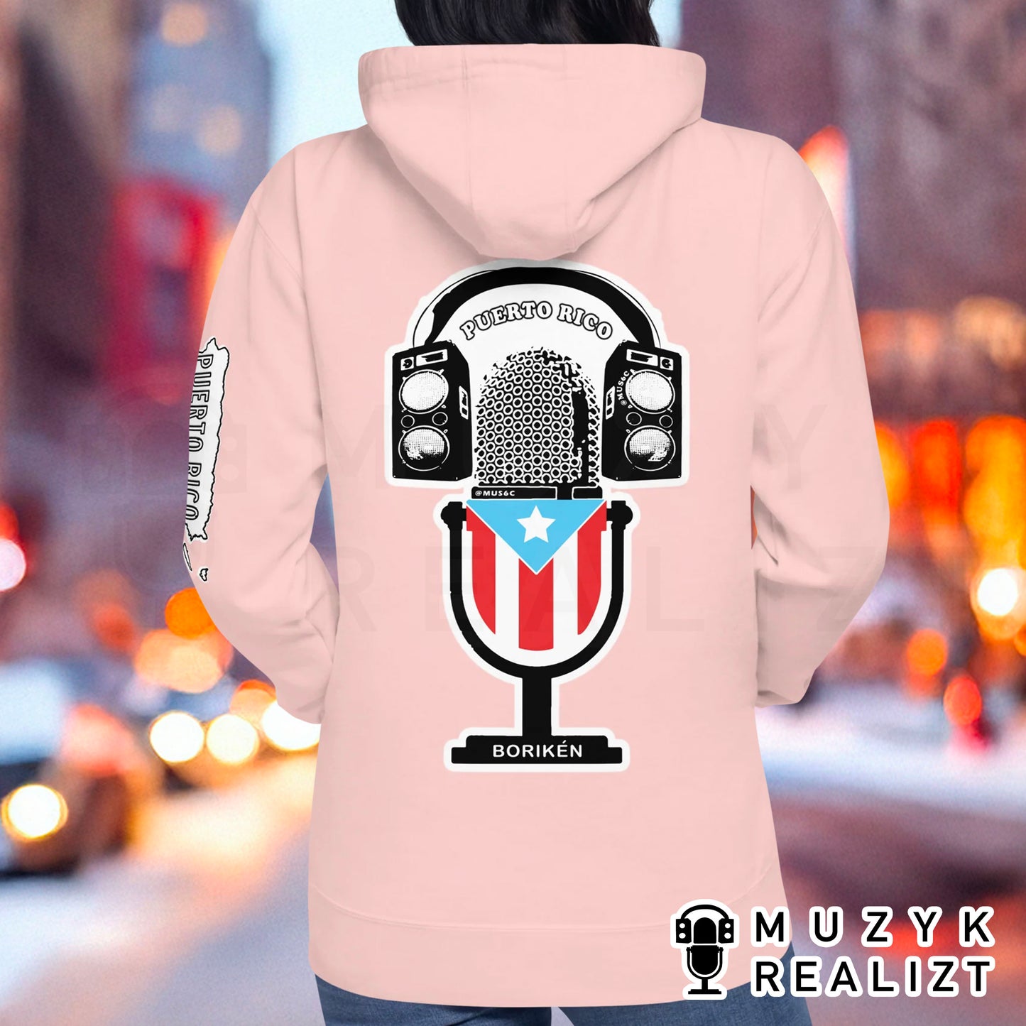 Feedback Mic Puerto Rico Unisex Hoodie