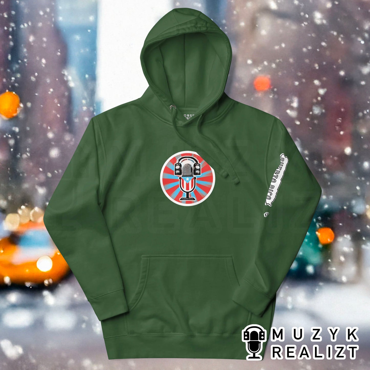 Feedback Mic Puerto Rico Unisex Hoodie