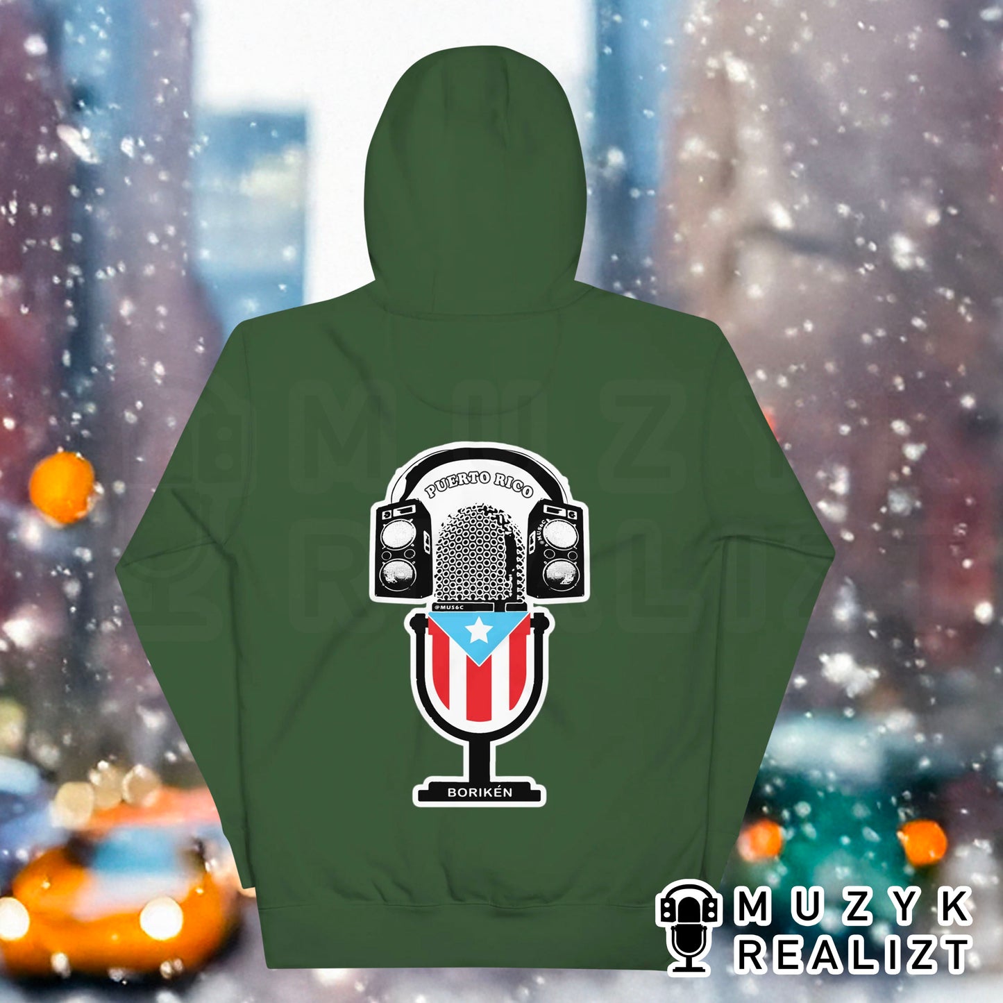 Feedback Mic Puerto Rico Unisex Hoodie